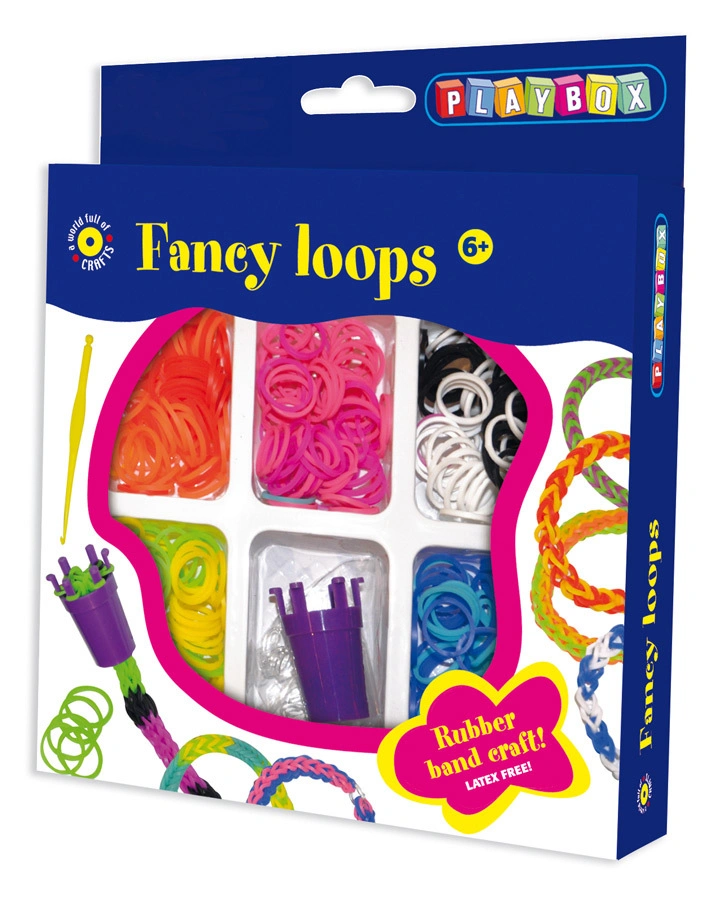 Bastel-Set FANCY LOOPS 300-teilig in bunt