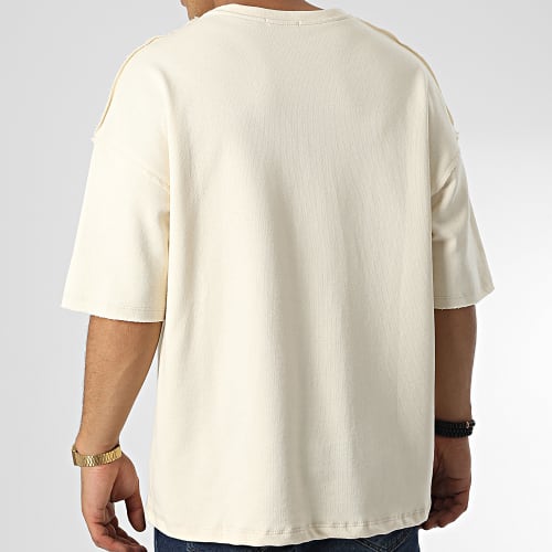 Tee Shirt Oversize Large F22209 Beige