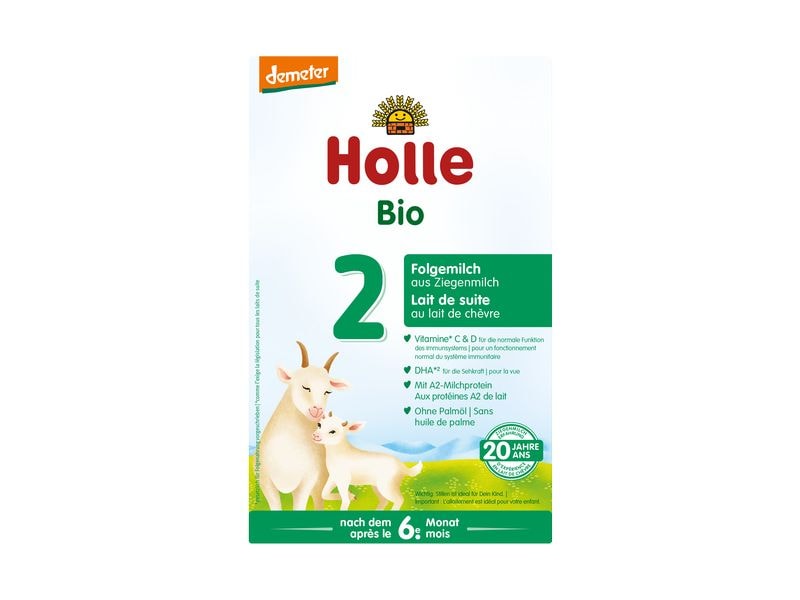 HOLLE Folgemilch 2 Bio Ziegenmilch 5x 400 g Kindermilch aus Ziegenmilch