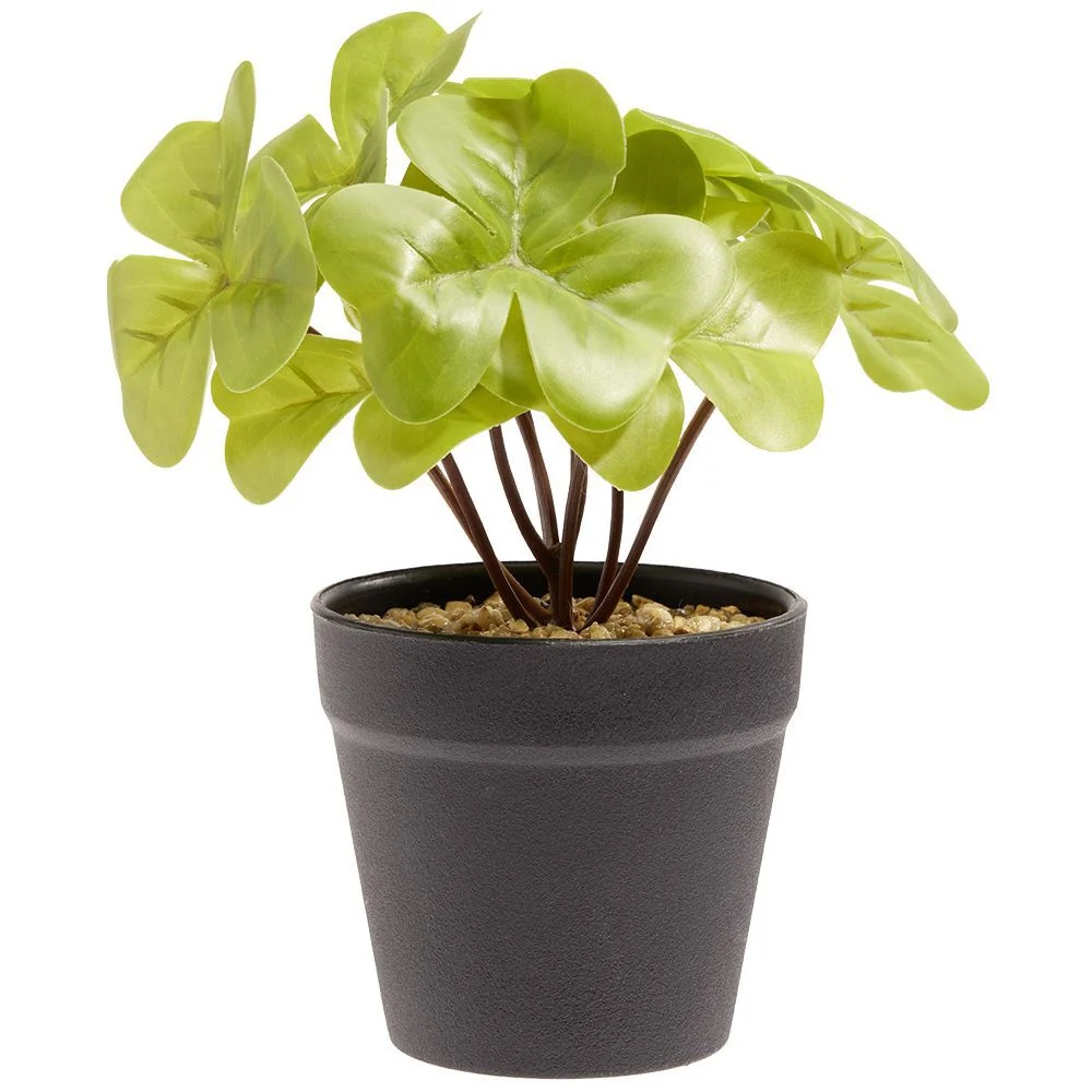 Plante artificielle verte dans pot Ø8,7xH18cm