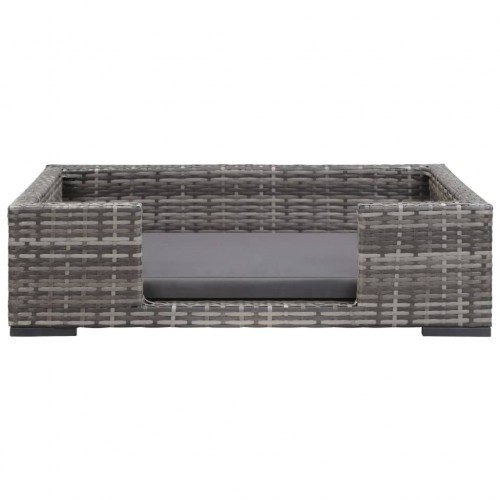 Cama cinza para cachorro
