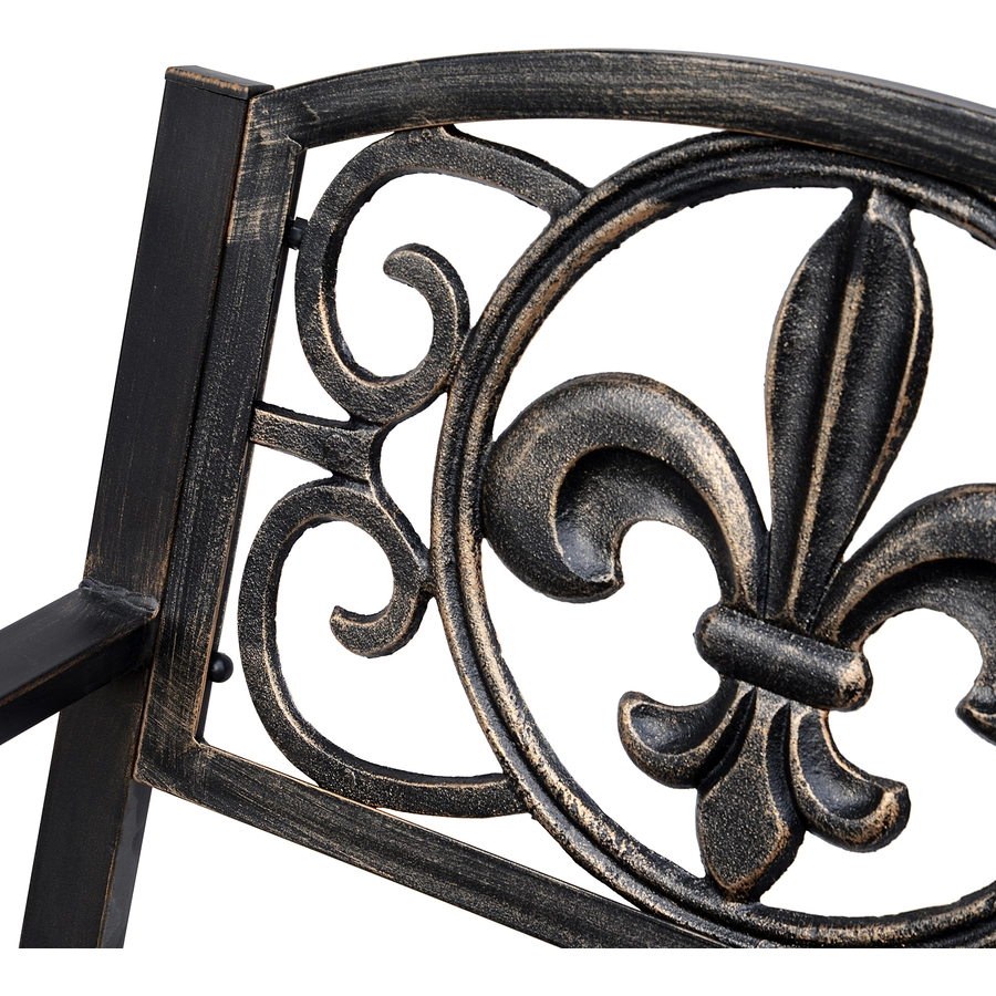 Outsunny Gartenstuhl im Antik-Optik bronze