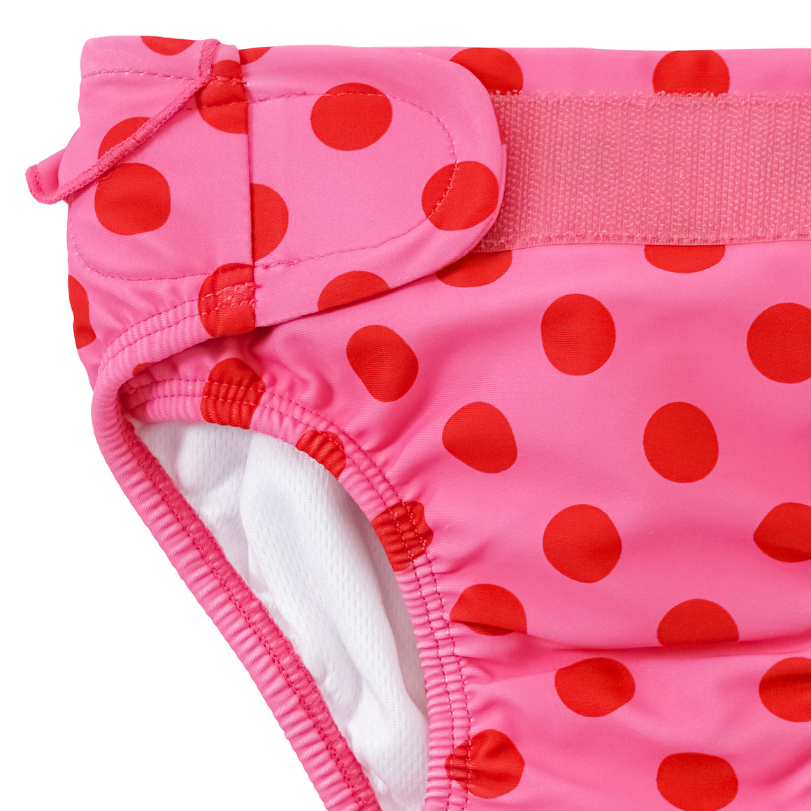 Topomini Baby Badewindel mit Pünktchenmuster pink