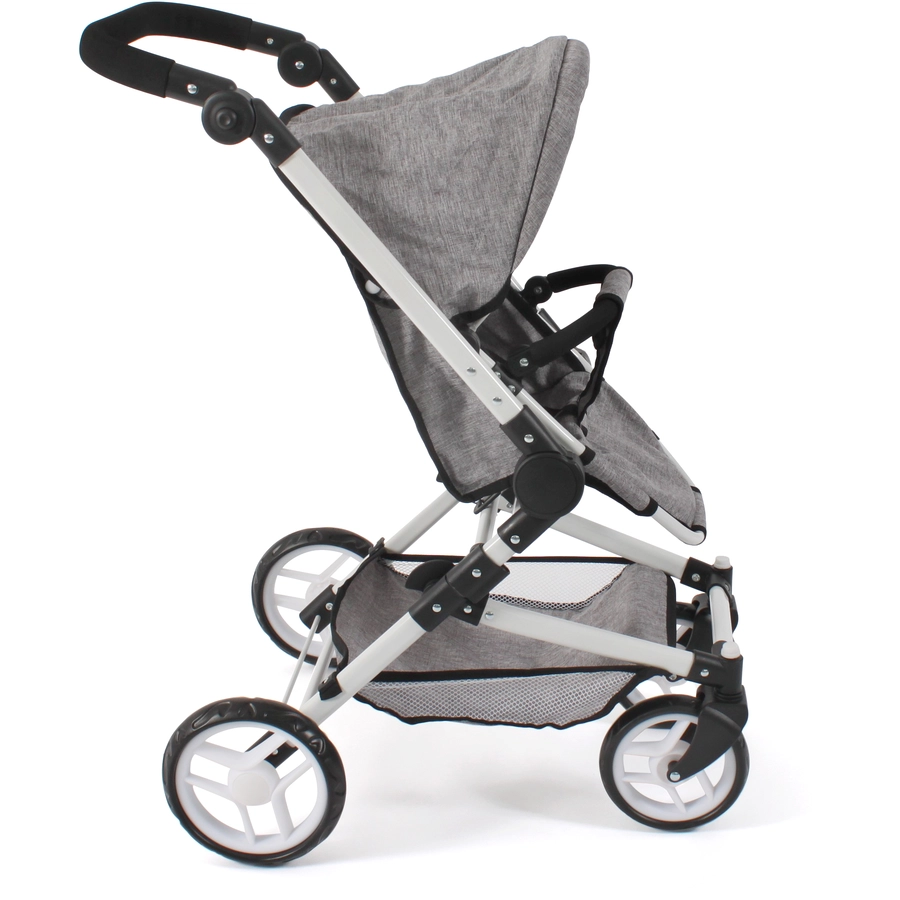 BAYER CHIC 2000 Kombipuppenwagen Fides 3 in 1 grau