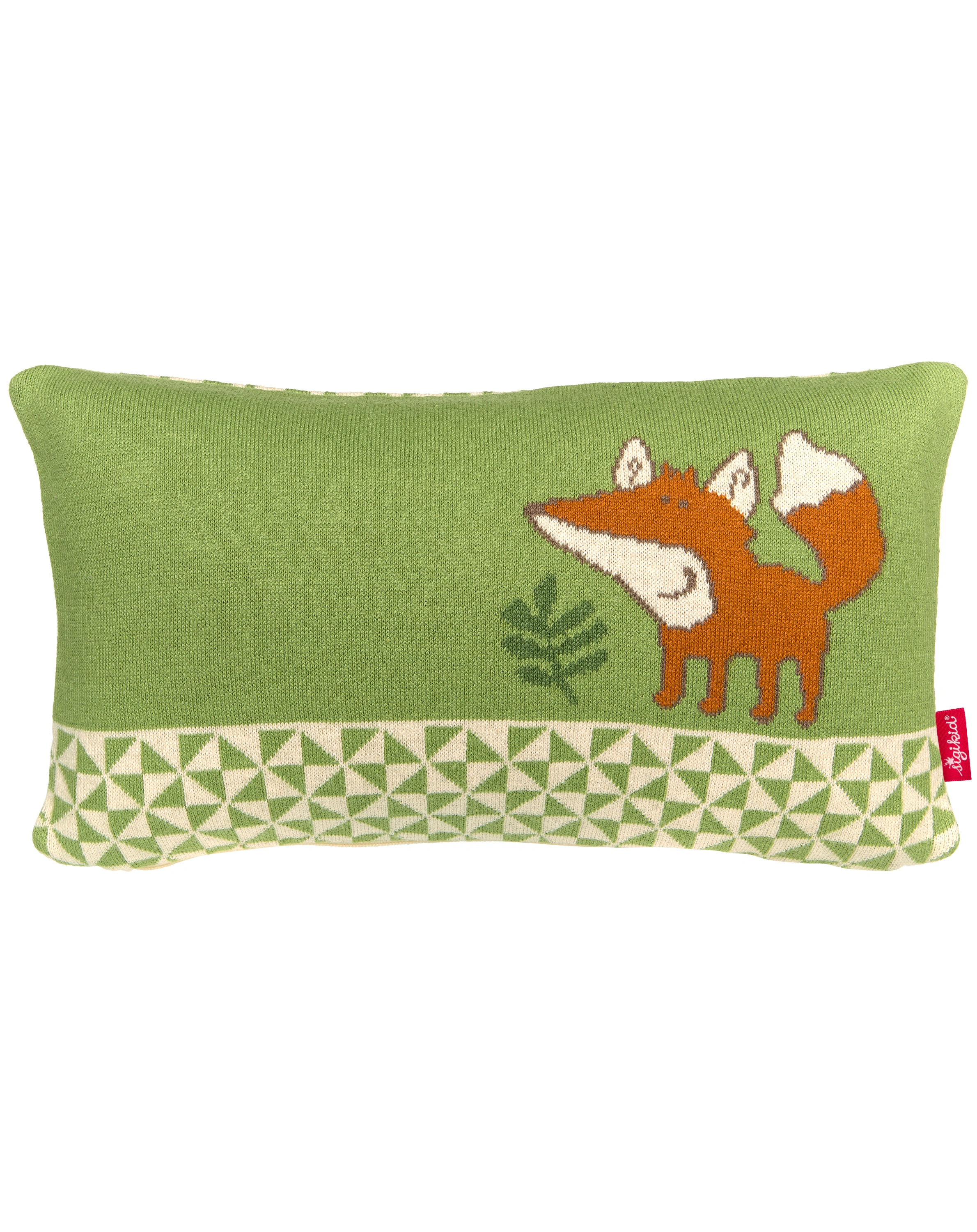 Strickkissen FOREST FOX (35x20) in grün