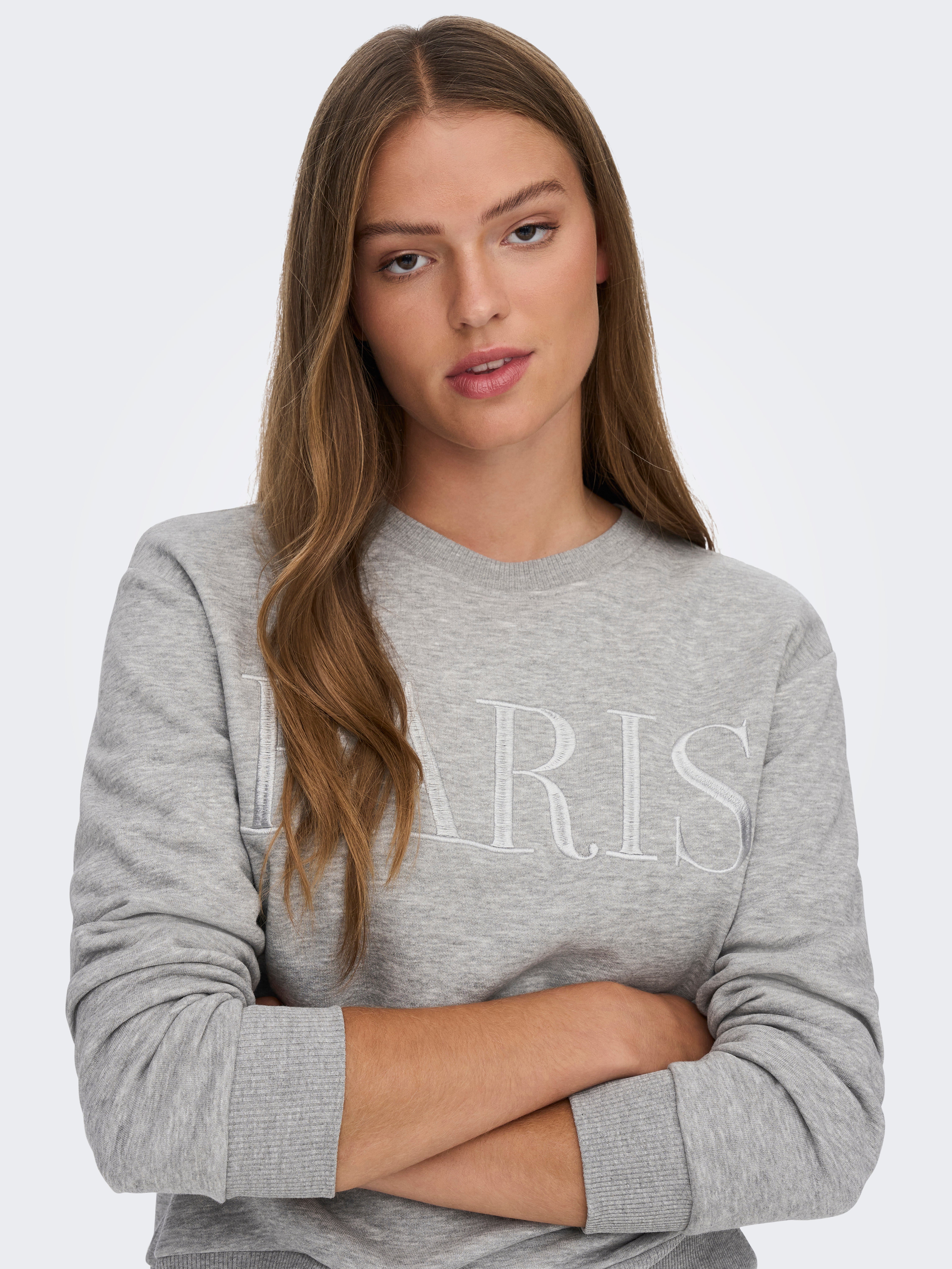 JDYPARIS Sweatshirt Light Grey Melange