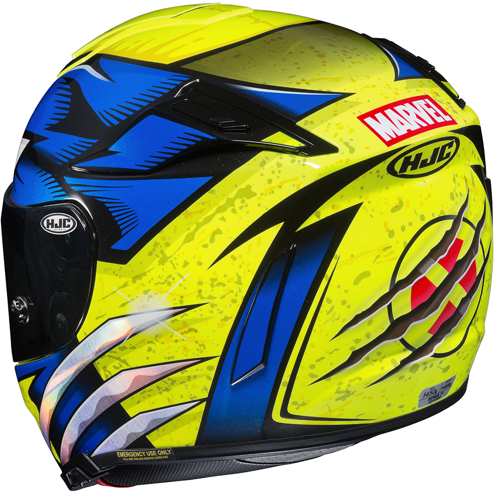 HJC - Casque RPHA 70 Wolverine X-Men Marvel® Jaune / Bleu