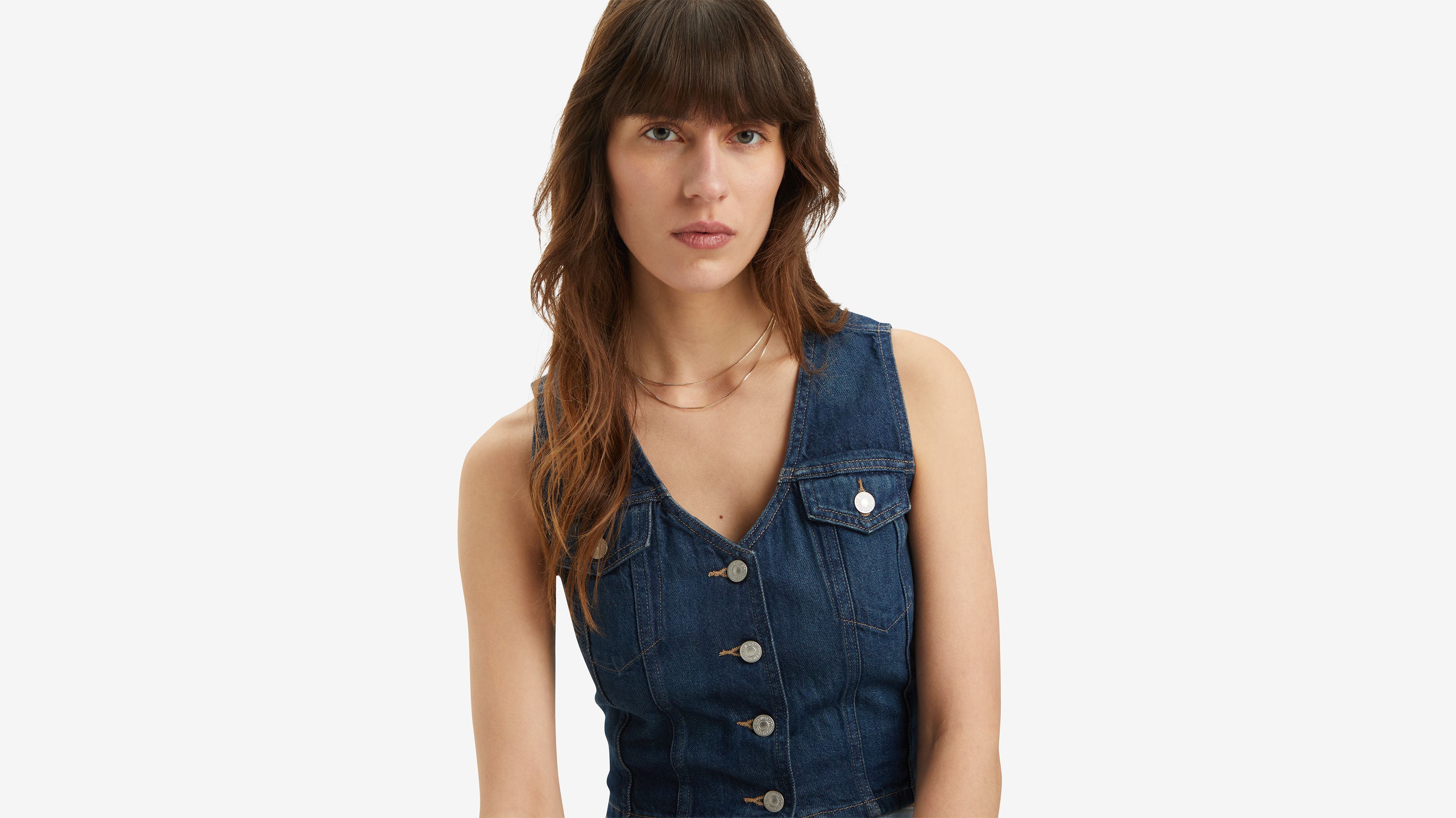 Bustier Bella Denim - Dark Side Scrape - Bleu