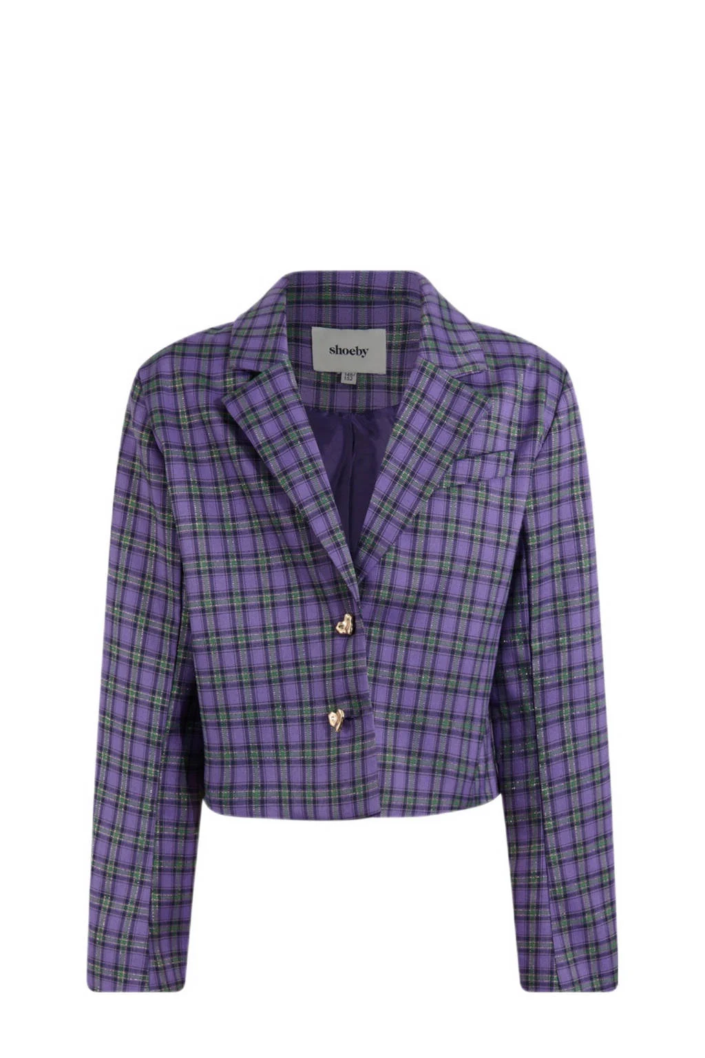 Shoeby cropped blazer paars