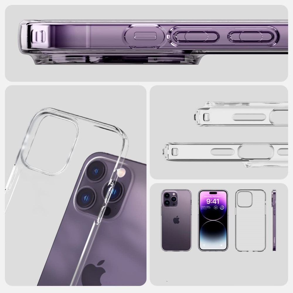 iPhone 15 Pro Gummi Case Hülle Slim Design - Transparent