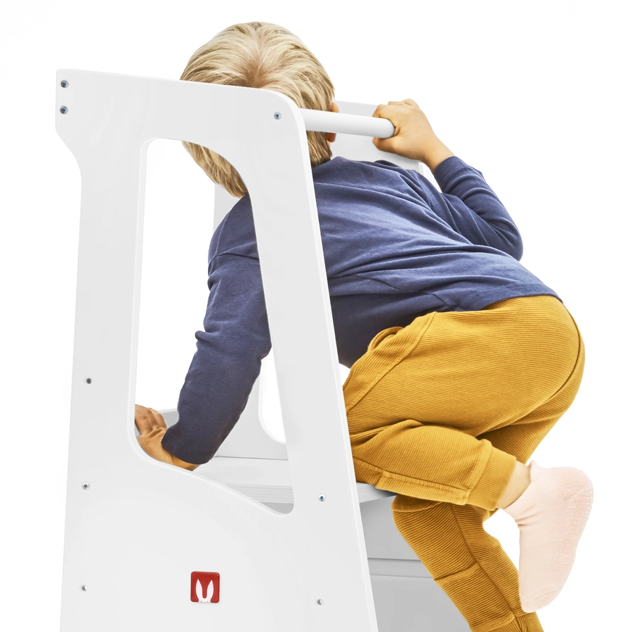 Bianconiglio Kids® Lernturm EVO mit KidSafe Rausfallschutz natur