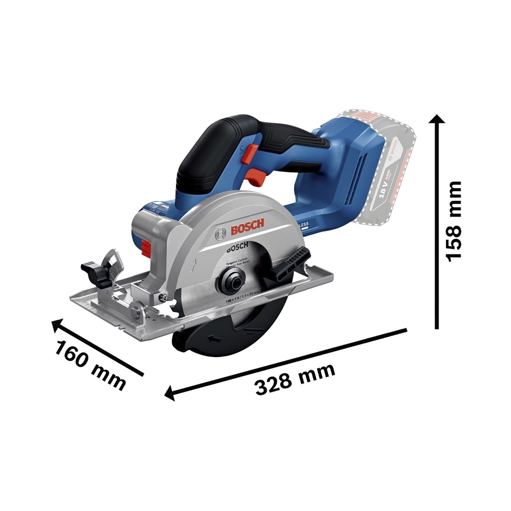 Bosch GKS 18V-51 Akku-Kreissäge (0.601.9M3.120)