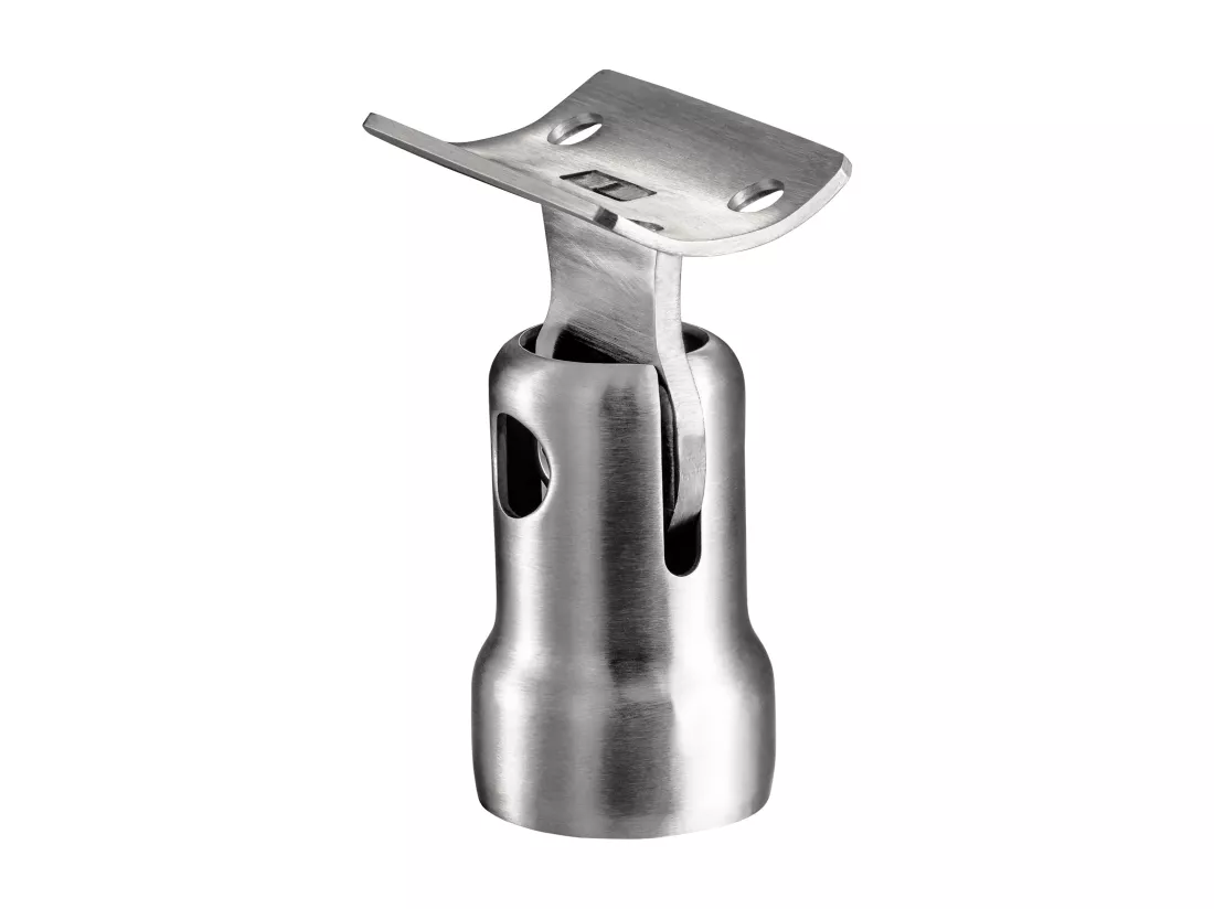 Garde-corps 200cm avec main courante, en acier inoxydable 201, pour intérieur et extérieur, garde-corps avec 5 traverses