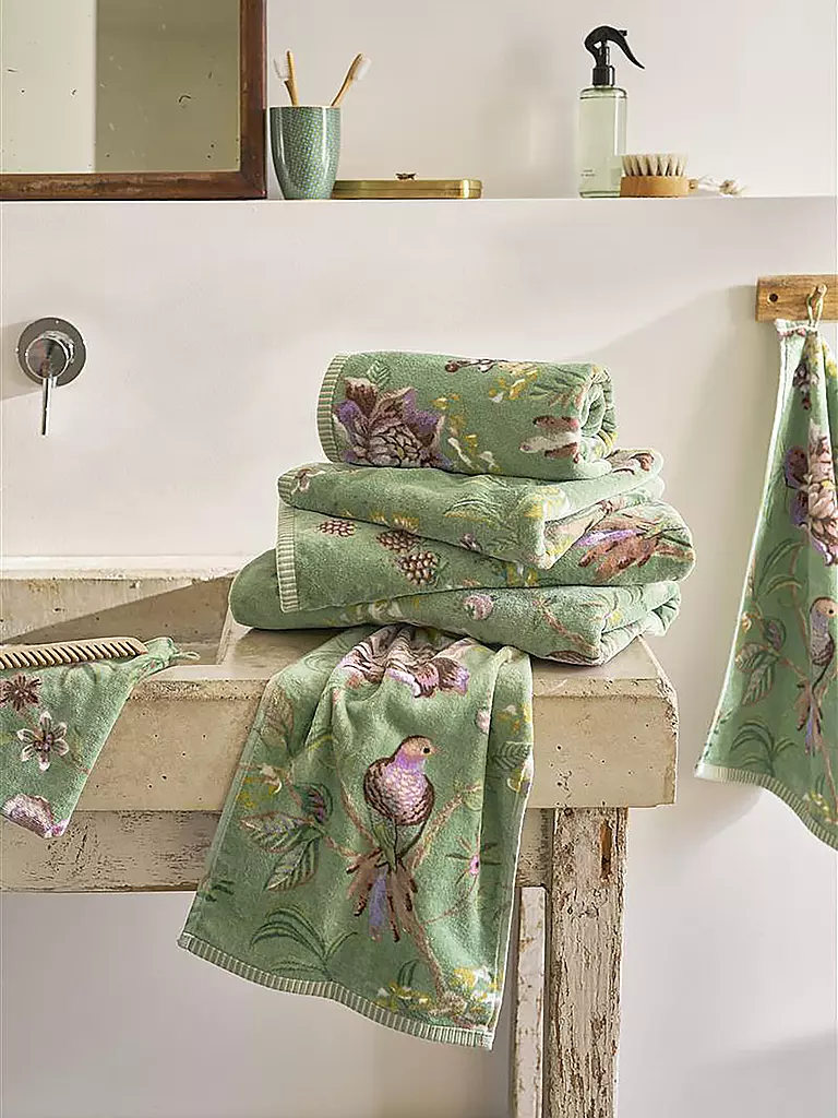 PIP STUDIO Gästetuch 30x50cm SECRET GARDEN Green grün