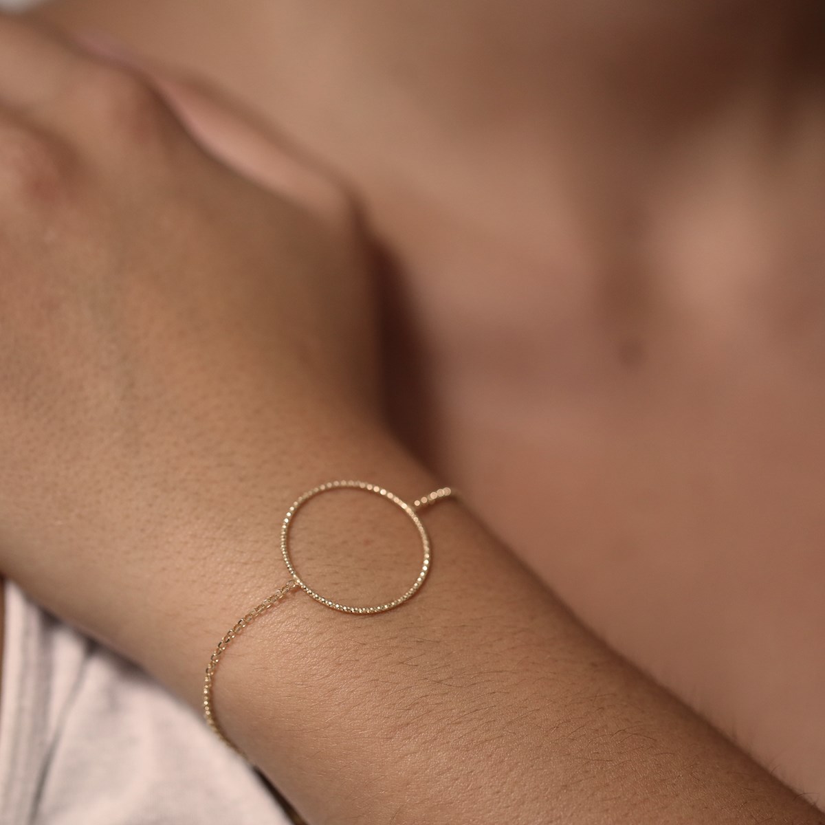 Bracelet Argent Doré Diamanté Gaia
