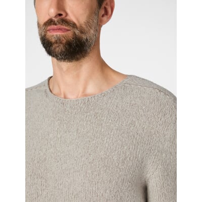 Herren-Raglanpullover, Natur-Taupe