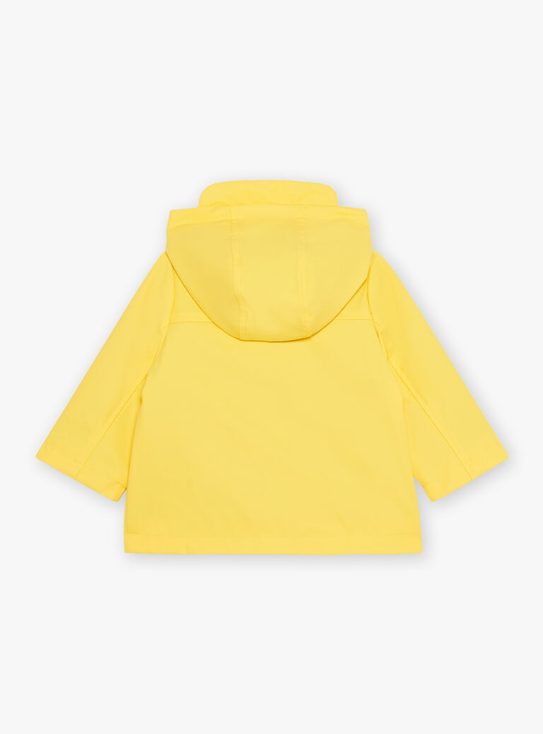 Manteau jaune ciré 3 en 1 à capuche