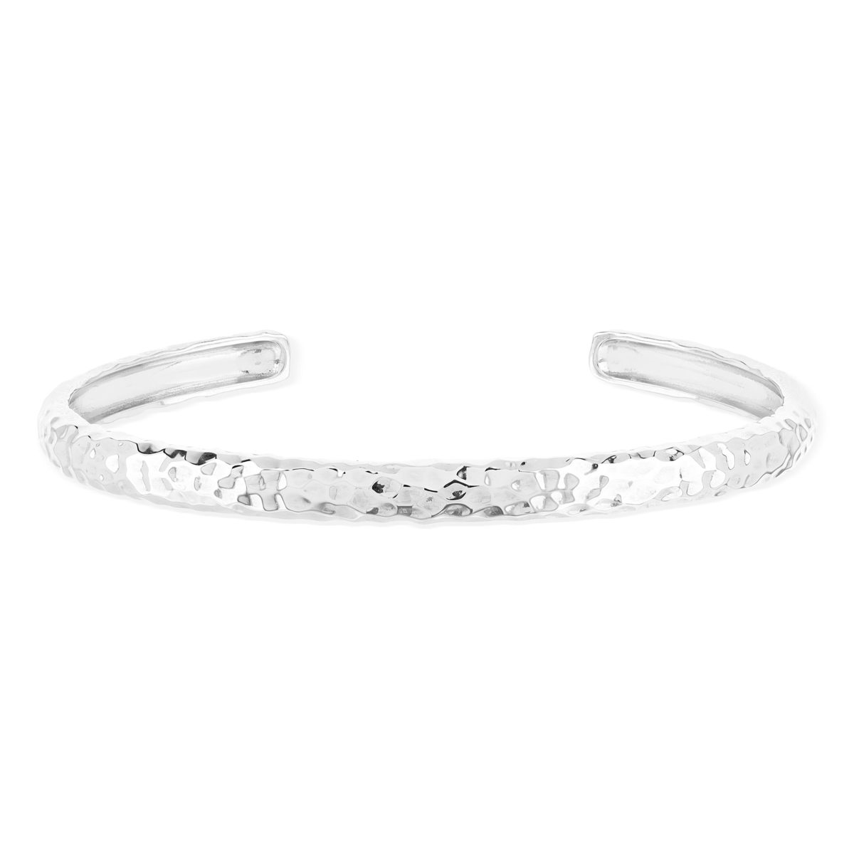Bracelet argent 925 effet martelé 58 mm