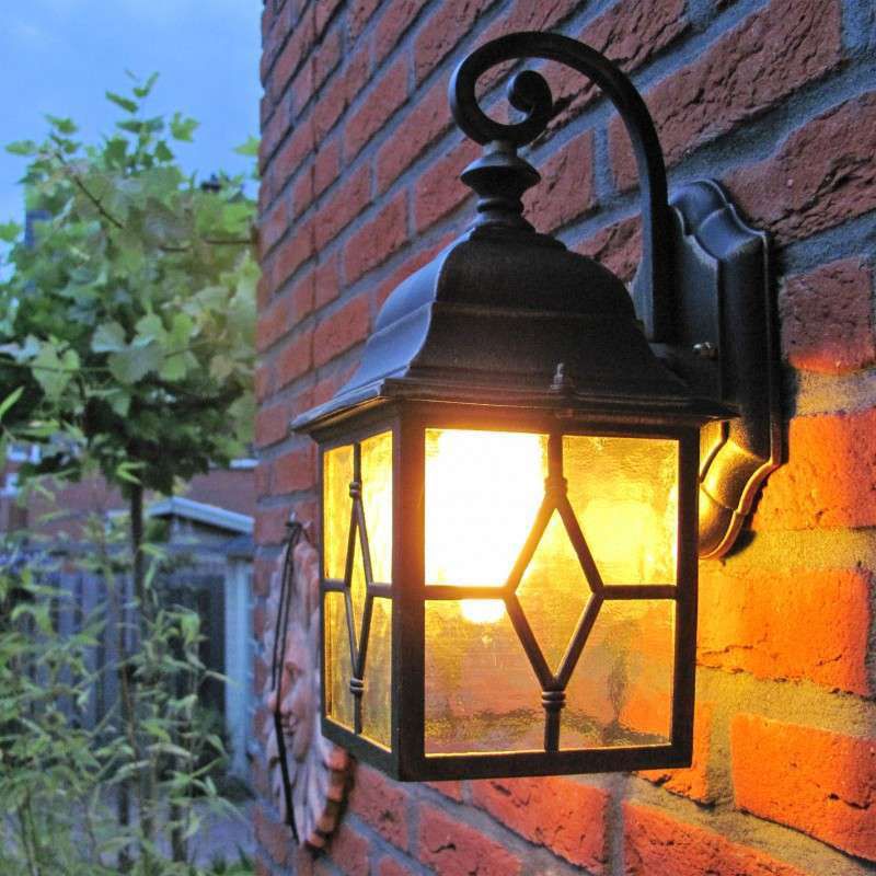 Smart romantische buitenwandlamp brons incl. Wifi A60 - London