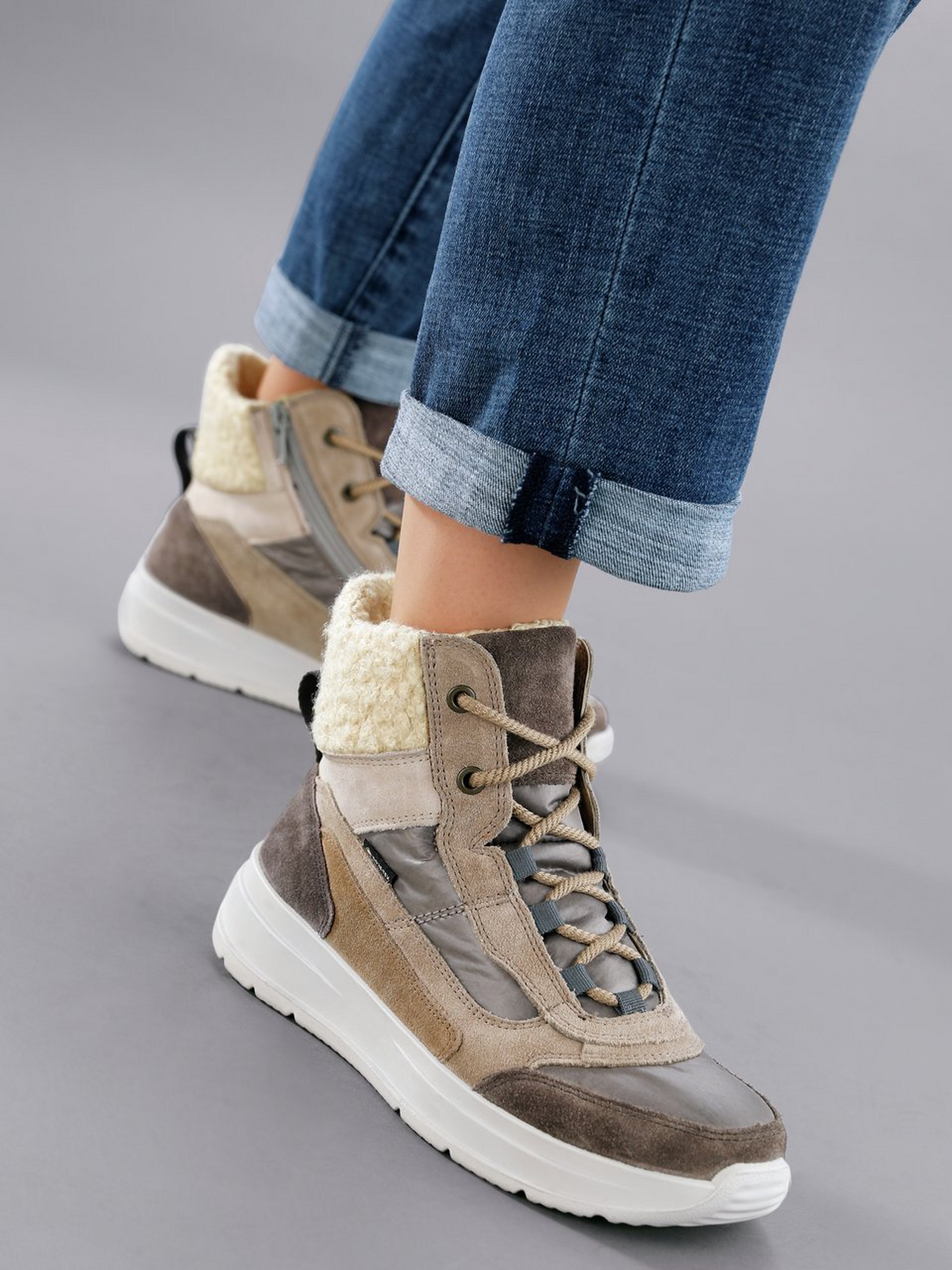 Wasserdichte Schnür-Stiefelette