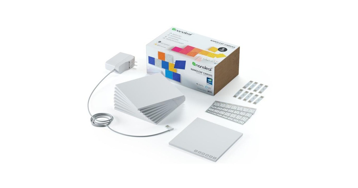 NanoleafCanvas Starter Kit - 9-pack ledverlichting  (1200K - 6500K)