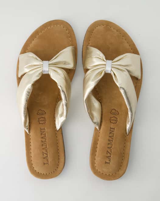 Lazamani LA33766 Pantoletten in Gold