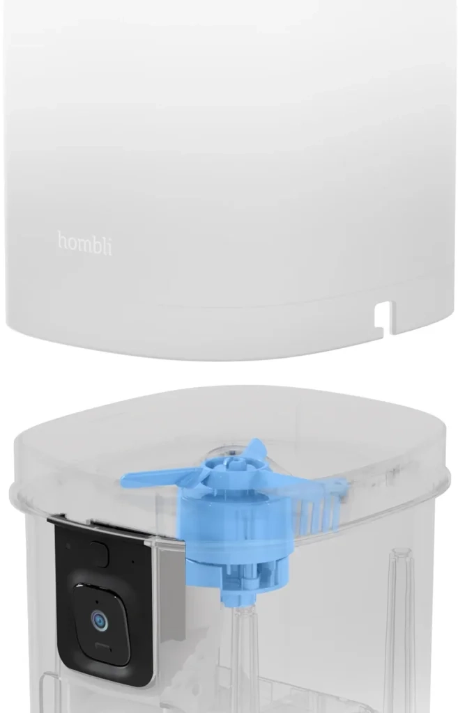 (4L) Smart Pet Feeder Automatischer Haustier Futter Spender Futterautomat inkl. Kamera / App Steuerung iOS/Android (HBPF-0109) - Weiss