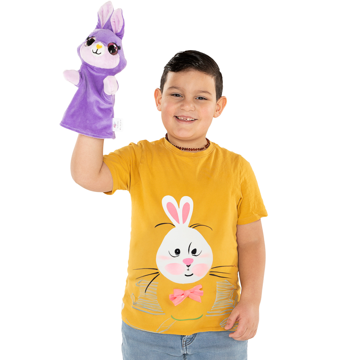 Pluche Handdier Konijn