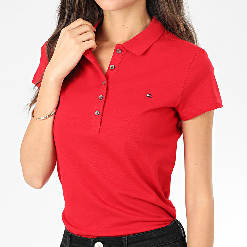 Polo Manches Courtes Slim Femme New Chiara 6661 Rouge