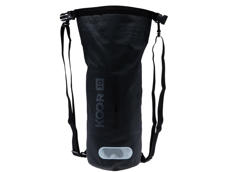 KOOR Dry Bag Toore Schwarz 10 l Wasserdichter Schwimmsack