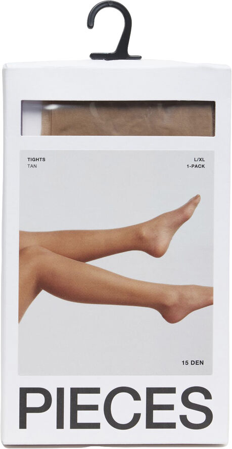 Pieces PCNEW NIKOLINE 15 DEN TAN TIGHTS NO Tan