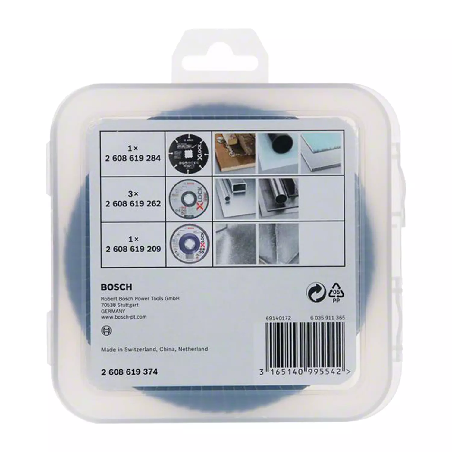 Bosch 2608619374 5-delige X-Lock schijvenset - 125mm