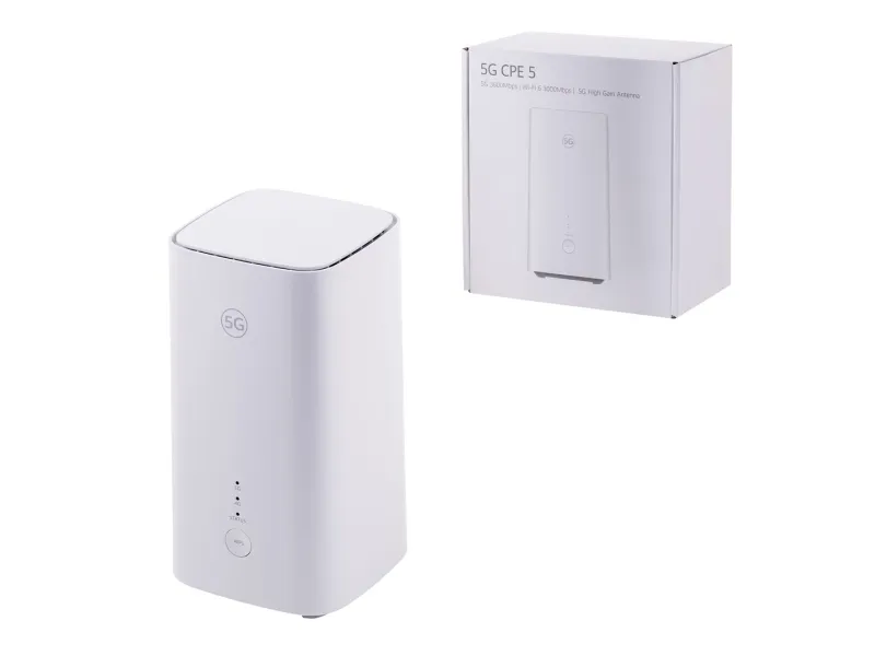 HUAWEI 5G CPE 5 Router H155-381 WiFi 6 3000Mbps 160MHz 2x2 MIMO 256 QAM Hvid