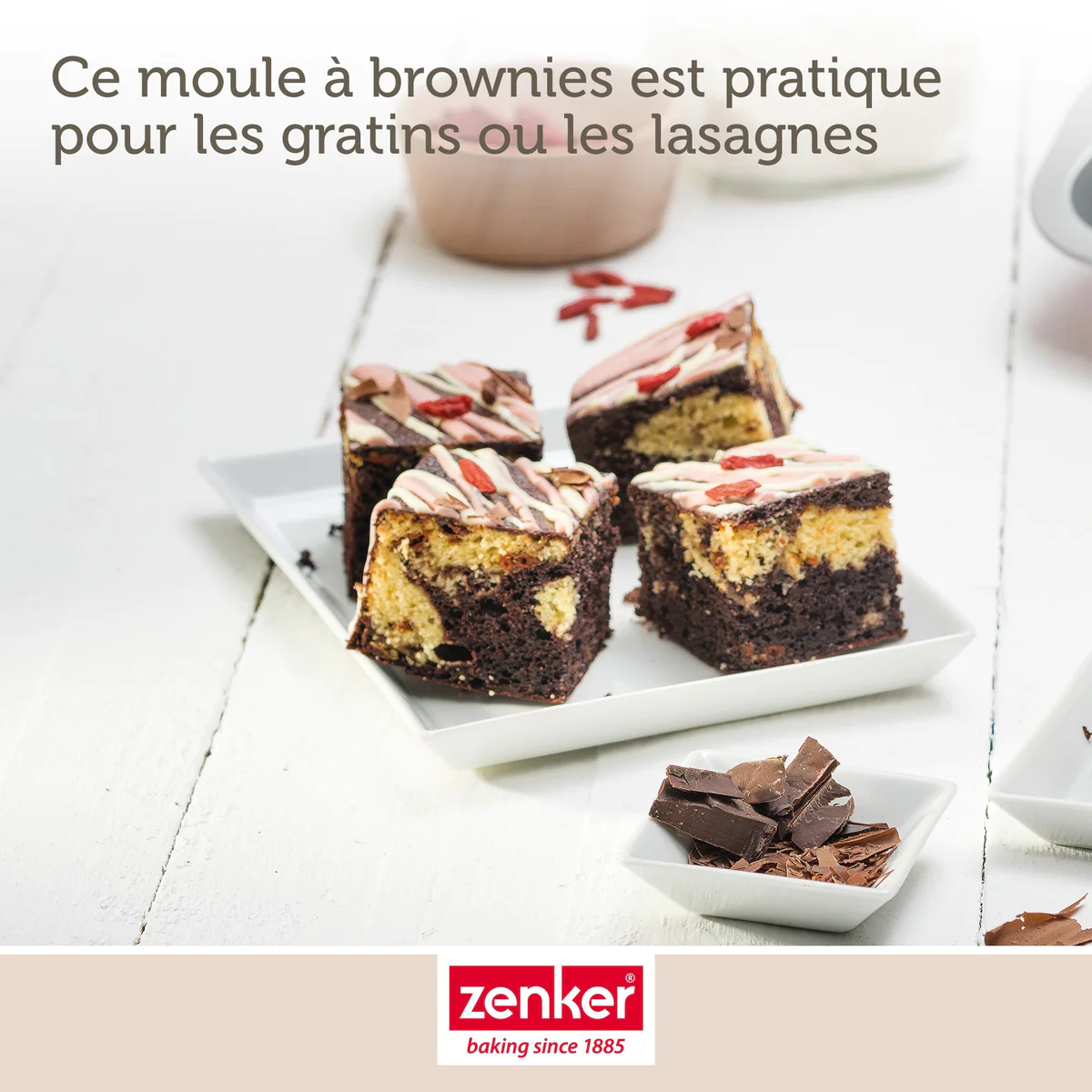 Lot de 2 moules à brownies 27 x 26 cm Zenker Special Creative Zenker