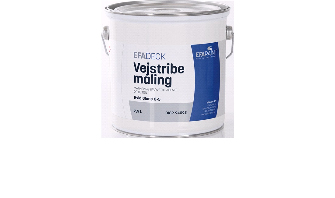 Vejstribsmaling hvid 2,5L