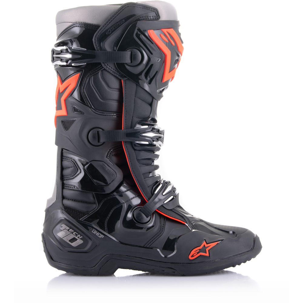 Alpinestars - Bottes Tech 10 Noir / Rouge fluo