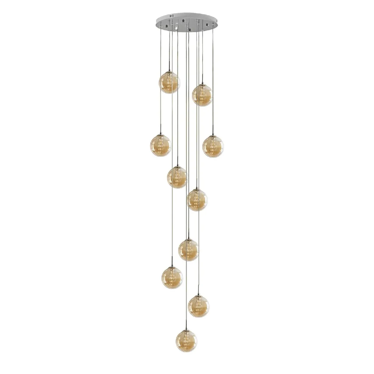 ZMH Verre LED Réglable - Gris Fumé