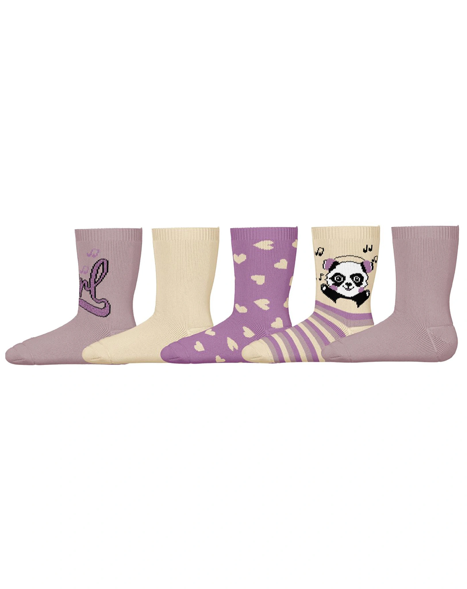 Strümpfe NMFVINNI 5er Pack in smoky grape