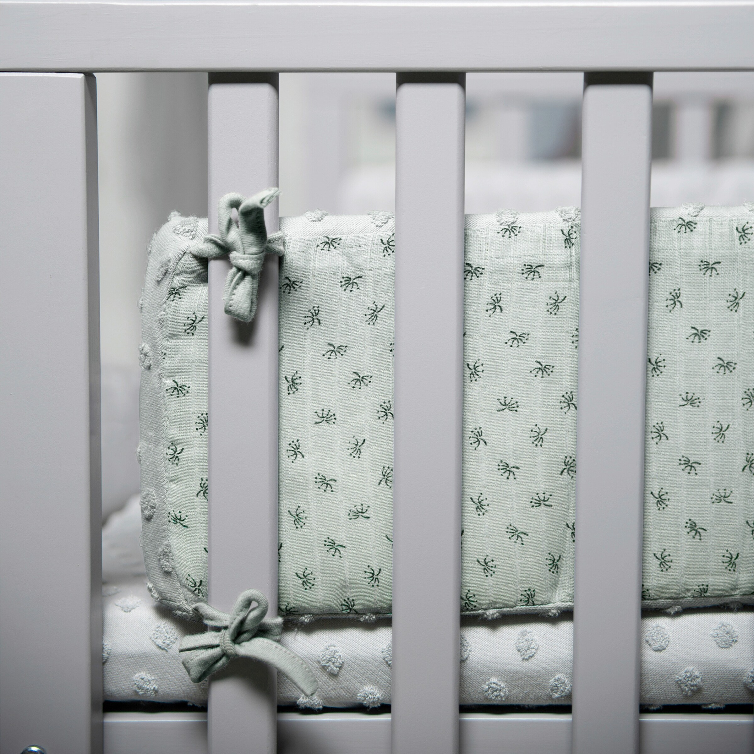 roba Nestchen passend für Babybetten 60x120cm oder 70x140cm Lil Planet frosty green