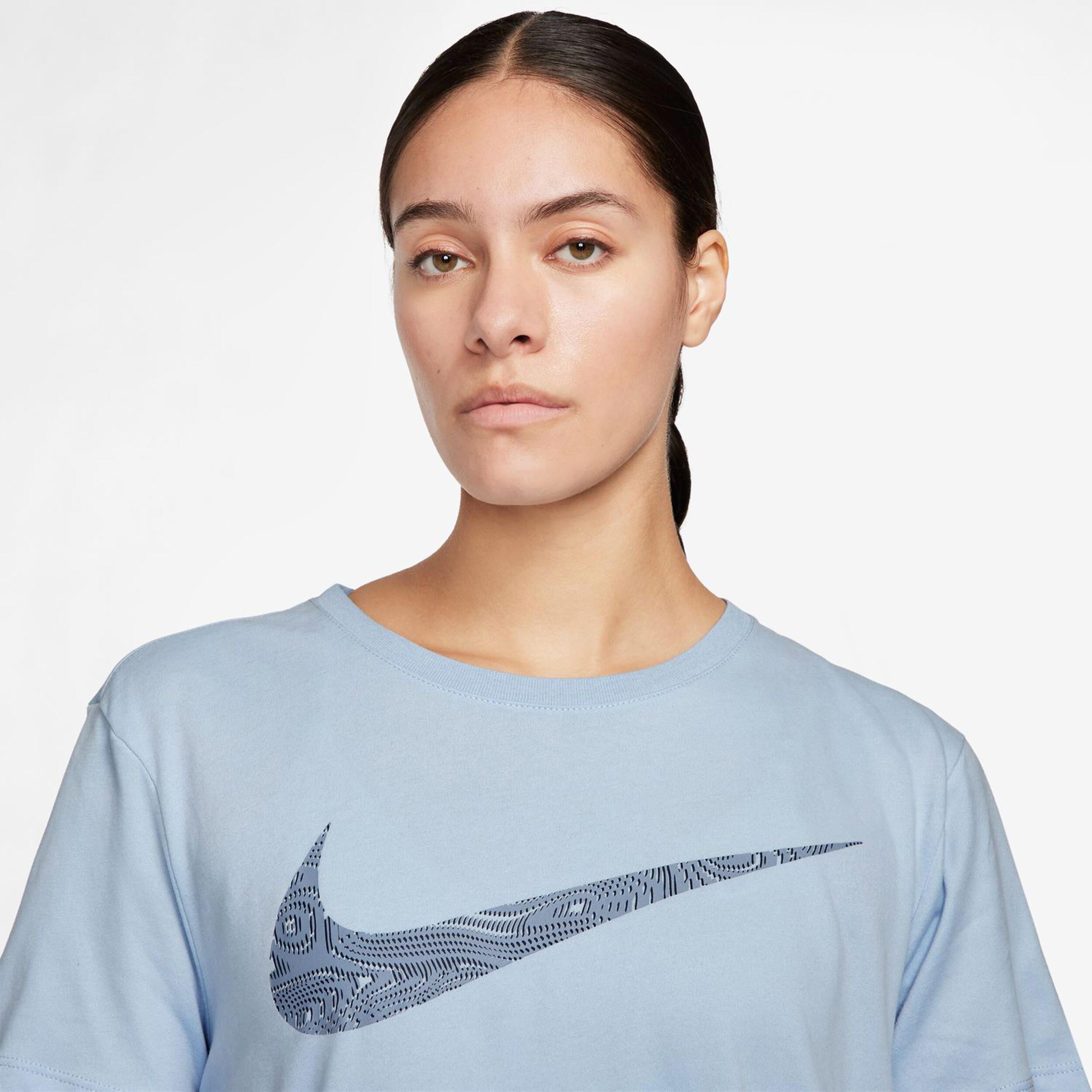 Nike Dri-Fit Slam Short T-shirt Femmes - Bleu Gris