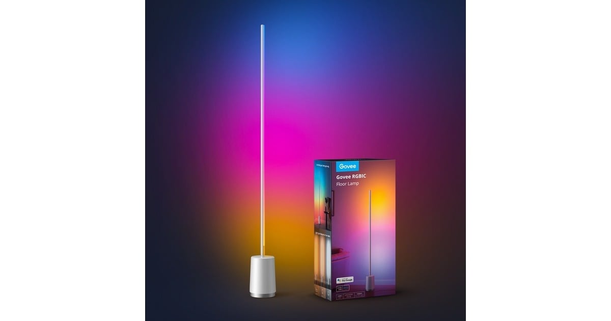GoveeH6072 Lyra RGBICWW Hoek Vloerlamp sfeerverlichting  (RGBIC, 2200K - 6500K)