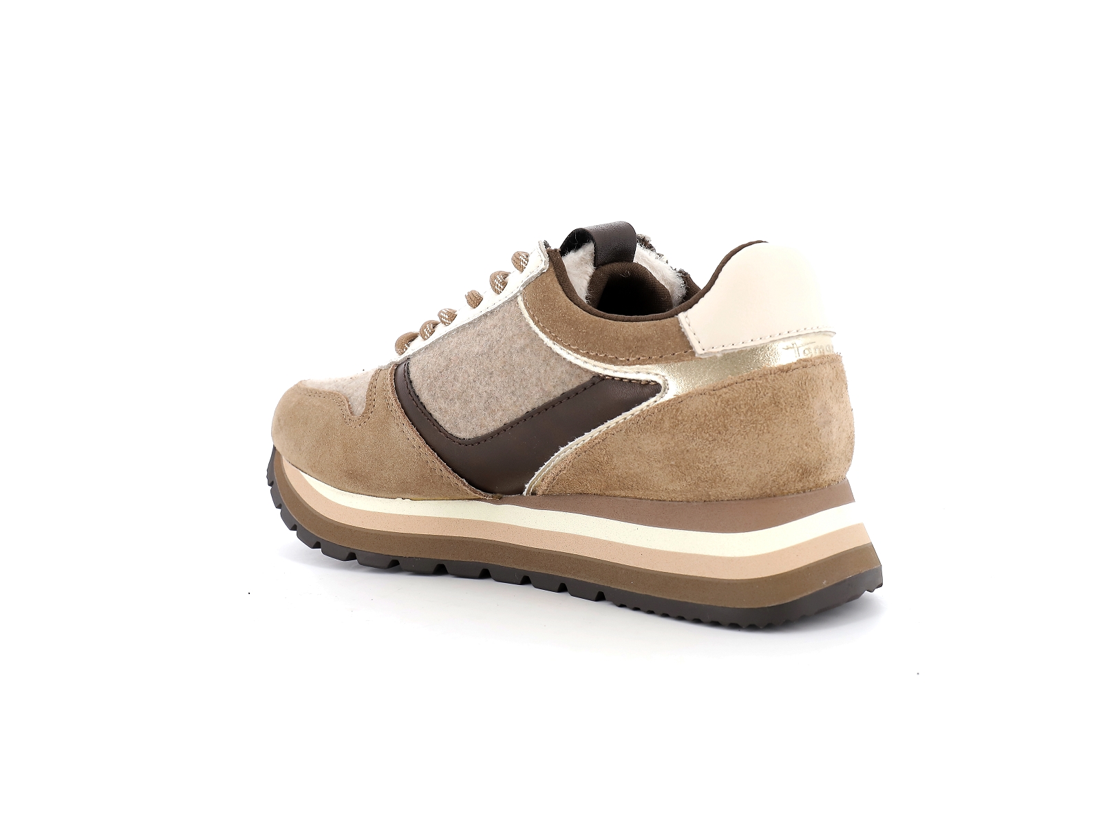 Tamaris-23706 Matières combinées Taupe