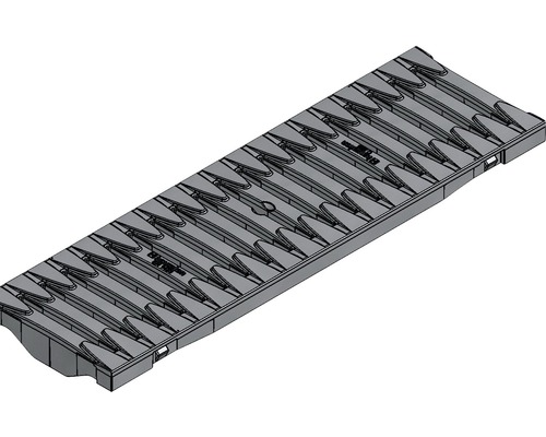 Hauraton Recyfix PRO/KS 100 Fibretec rooster SW 9 met horizontale drukbeveiliging 500 mm x 149 mm x 20 mm