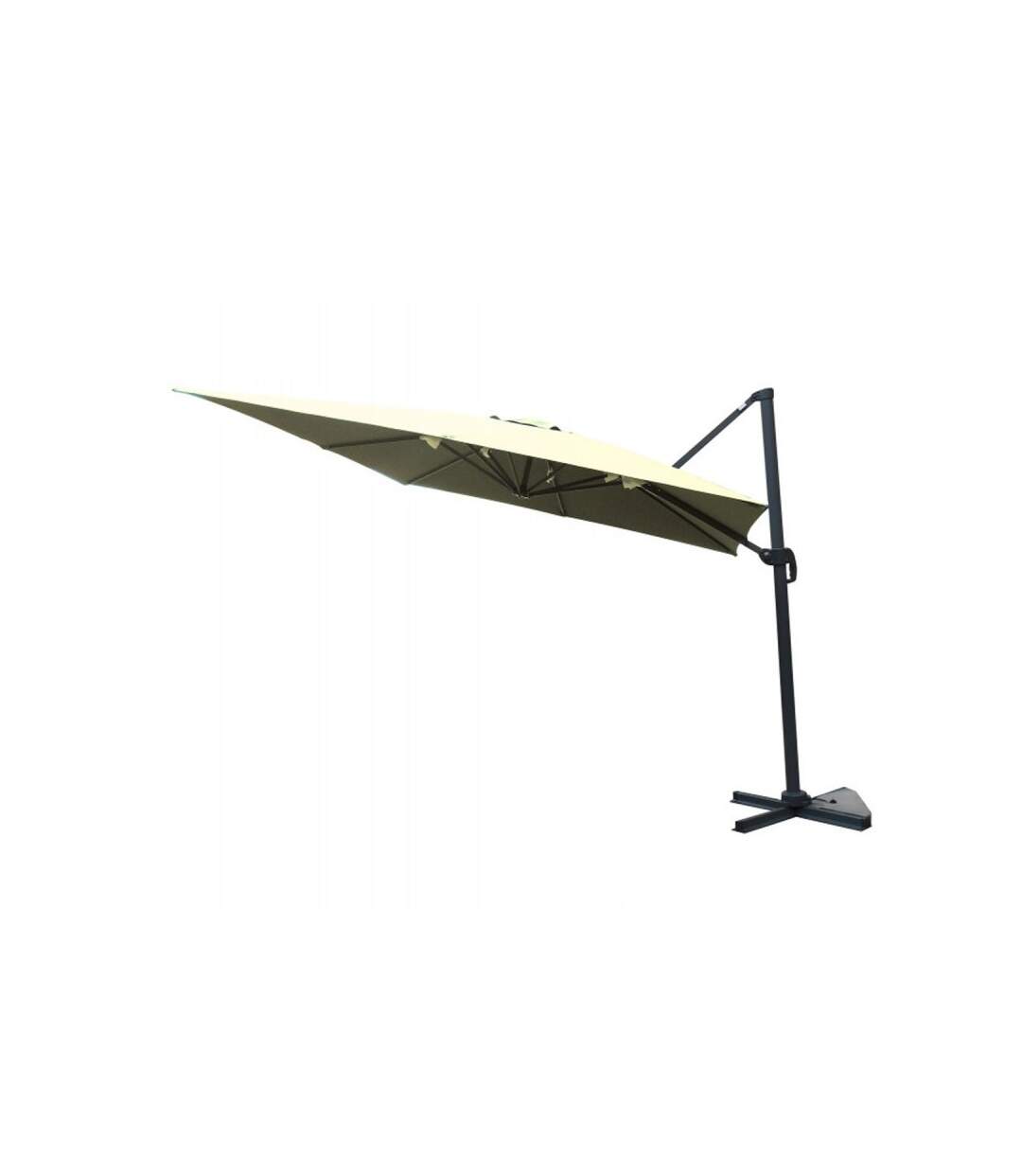 Paris Prix - Parasol Déporté Avec housse 3x3m Sable