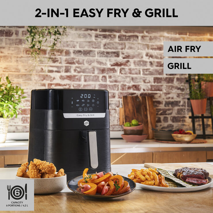 OBH Nordica Easy Fry & Grill Precision 2in1 Black Digital