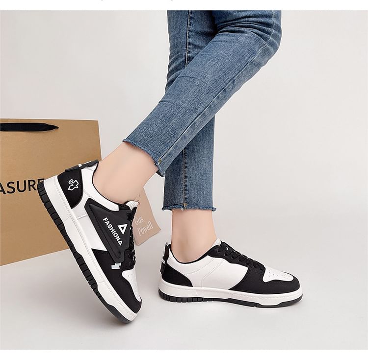 telijimi - Platform sneakers met kleurblokletters