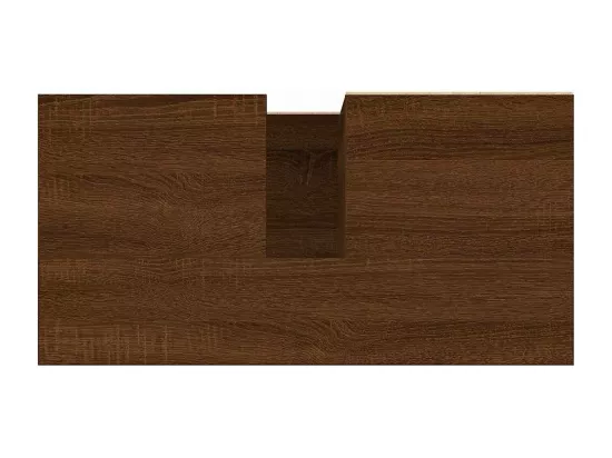 Armoire de bain chêne marron 65x33x60 cm bois d'ingénierie