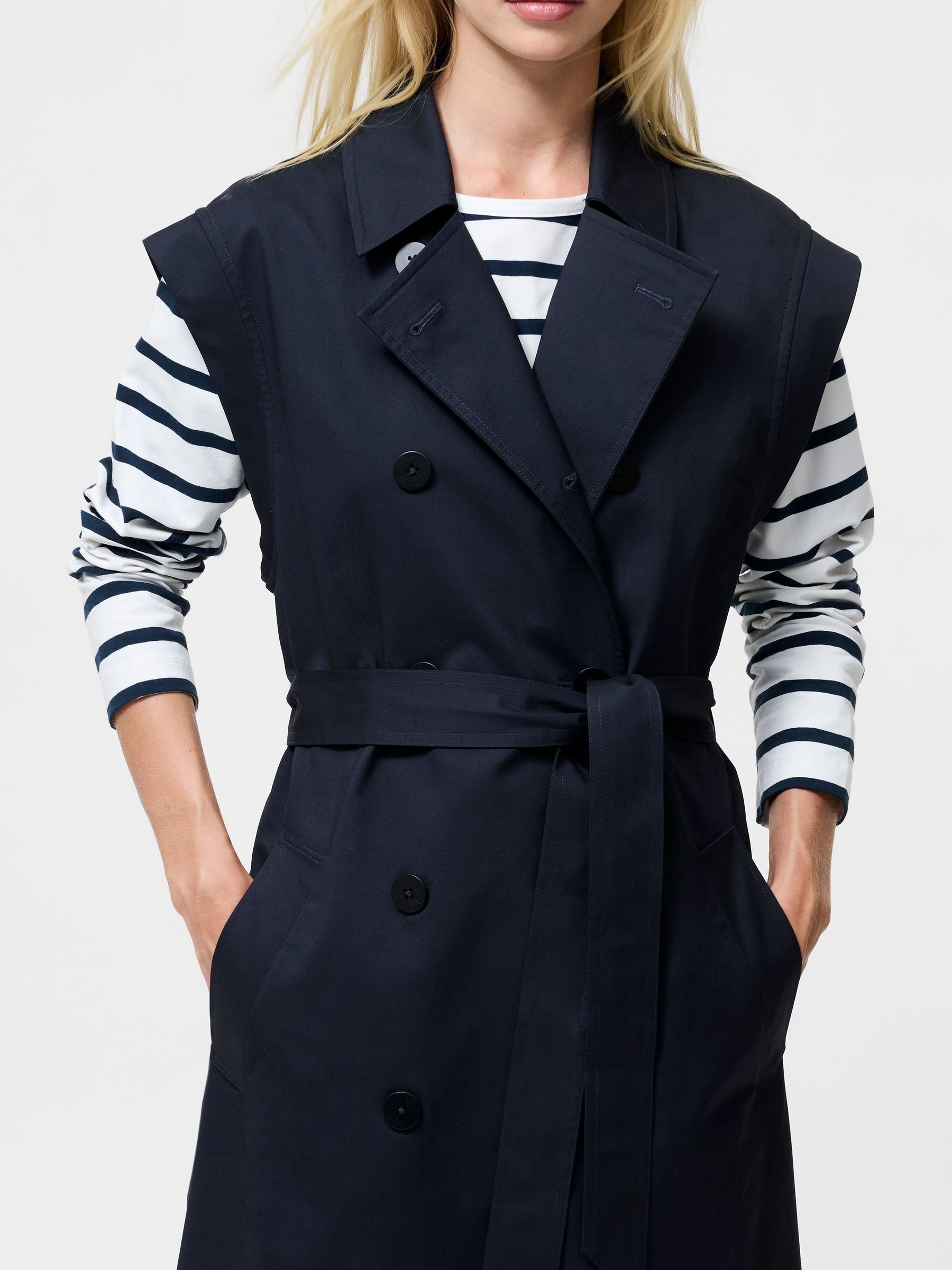 French Connection Danby Sleevless Trench Coat