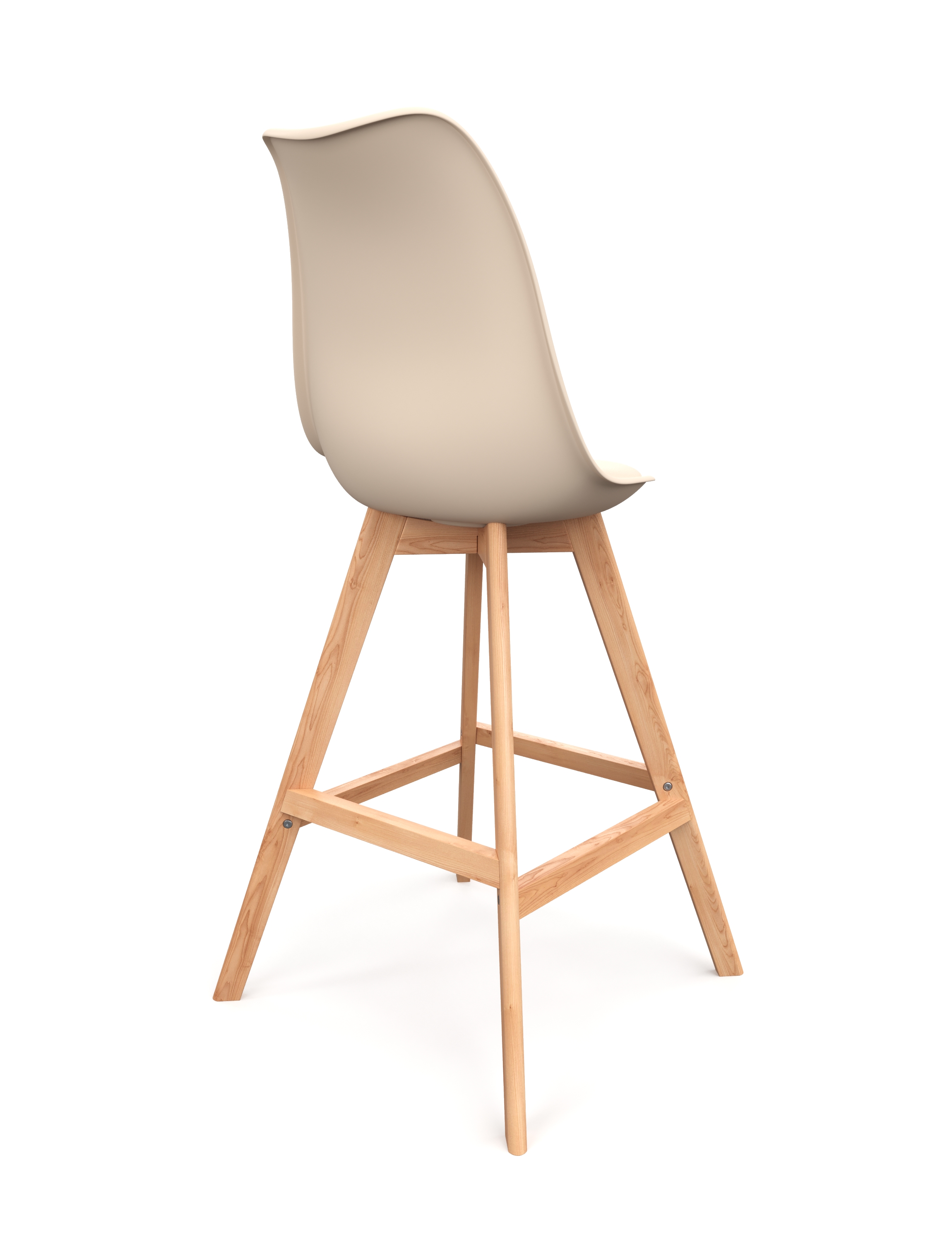 Barhocker AMELIA 2er Set beige