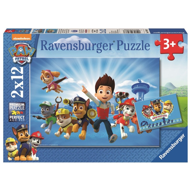 Puzzle-Box - Ryder und die Paw Patrol - 2x 12 Teile